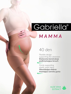 Колготки для беременных с экстрактом алоэ 109 Mamma 40 DEN Gabriella