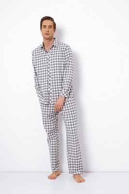 Пижама мужская фланелевая в клетку рубашка с брюками SAMUEL  Aruelle Литва