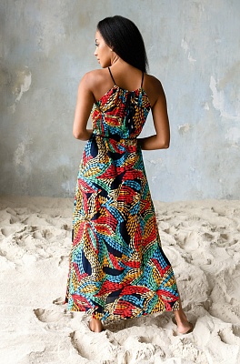 Длинное платье из вискозы Dominica Доминика 16440 Mia-Mia