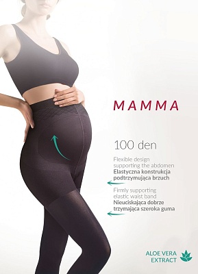 Колготки для беременных с экстрактом алоэ 174 Mamma 100 DEN Gabriella