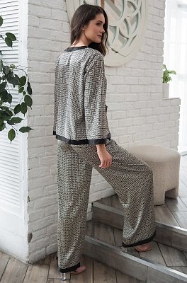 Шёлковая пижама женская жакет с брюками 4086 Жадор Mia-Amore