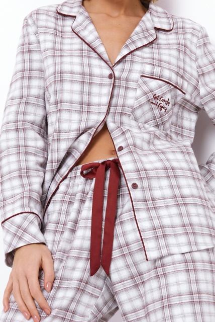 Пижама женская фланелевая в клетку рубашка с брюками LUCILLE  Aruelle Литва