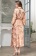 Шёлковый женский халат на пуговицах Лэтуаль LETUAL 3439 ч/роза Mia-Amore
