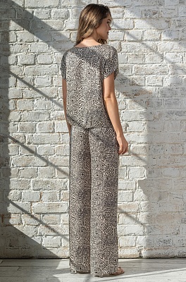 Комплект женский летний с брюками шёлк/вискоза Руна 3996 Mia-Amore