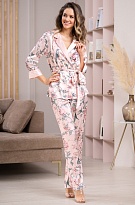 Элегантная пижама-тройка двубортный жакет топ брюки 7138 Адриана Mia-Amore