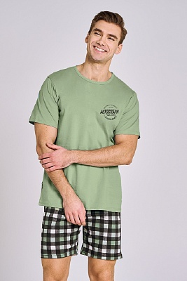 Пижама мужская футболка с шортами 3179 CARTER Taro Польша