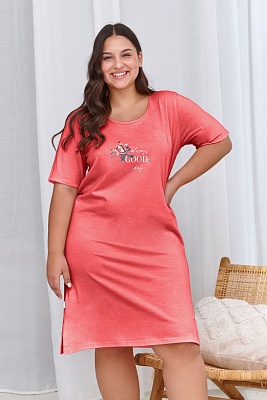Платье домашнее женское хлопковое большие размеры 2932 MILLIE Taro