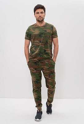 Костюм спортивный мужской хлопковый футболка со штанами 1134 CLEO Костюм спортивный мужской хлопковый футболка со штанами 1134 CLEO