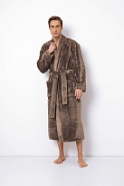 Тёплый халат мужской с фактурным рисунком Мейсон MASON Aruelle Литва
