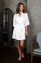 Шёлковый халат женский запашной короткий Eva Ева 15153 Миа-Миа Шёлковый халат женский запашной короткий Eva Ева 15153 Миа-Миа