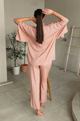 Милая пижама женская из свободной туники и брюк Aleksa 16526 Mia-Mia