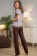 Пижама женская топ с брюками трикотажная Симона 6376 Mia-Amore