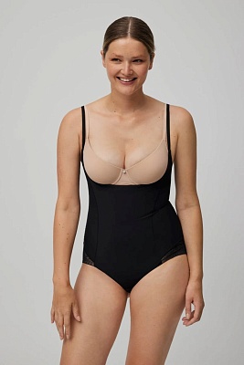 Боди корректирующее с сеткой чёрное 19627 Ysabel Mora Испания Боди корректирующее с сеткой чёрное 19627 Ysabel Mora Испания