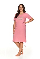 Сорочка ночная женская хлопковая 2700/2701 OLGA розовый Taro