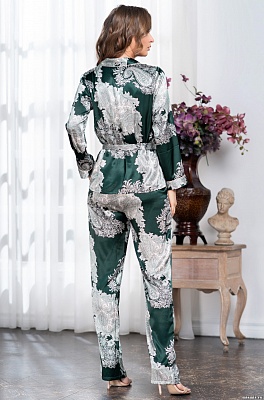 Шёлковая пижама жакет с брюками AGATA Агата 3706 Mia-Amore