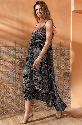 Длинное платье-сарафан из вискозы Серенгити 5509 Mia-Amore Длинное платье-сарафан из вискозы Серенгити 5509 Mia-Amore