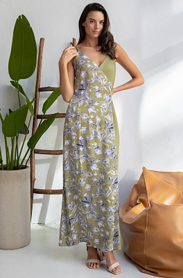 Сарафан летний длинный из вискозы с шёлком Либертина 1955 Mia-Amore Сарафан летний длинный из вискозы с шёлком Либертина 1955 Mia-Amore