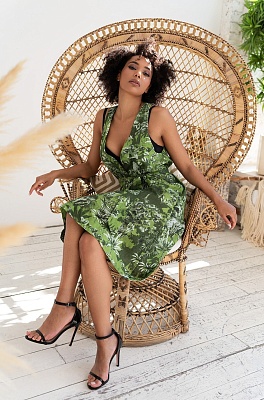 Сарафан летний женский короткий хлопок/лён 5230 Круиз Mia-Amore Сарафан летний женский короткий хлопок/лён 5230 Круиз Mia-Amore