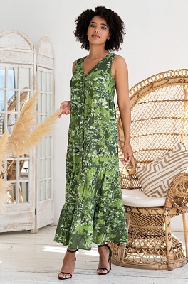 Сарафан летний женский на пуговицах хлопок/лён 5238 Круиз Mia-Amore Сарафан летний женский на пуговицах хлопок/лён 5238 Круиз Mia-Amore