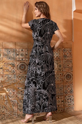 Длинное платье-рубашка из вискозы Серенгити 5503 Mia-Amore Длинное платье-рубашка из вискозы Серенгити 5503 Mia-Amore