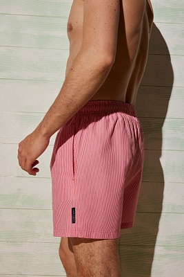 Яркие шорты купальные мужские розовые в полоску 90140 Ysabel Mora Испания