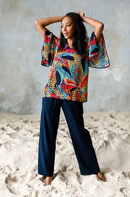 Комплект домашний женский из туники и брюк Dominica Доминика 16446 Mia-Mia