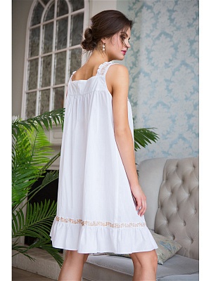 Сорочка ночная из хлопка средней длины HELENE Хелен 16194/гол Миа-Миа Сорочка ночная из хлопка средней длины HELENE Хелен 16194/гол Миа-Миа