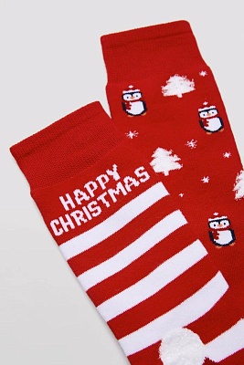 Носки мужские новогодние 2 пары в коробке 22173 Ysabel Mora Испания Носки мужские новогодние 2 пары в коробке 22173 Ysabel Mora Испания