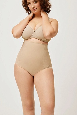 Трусы корректирующие с сеткой и завышенной талией телесный 19611 Ysabel Mora Трусы корректирующие с сеткой и завышенной талией телесный 19611 Ysabel Mora